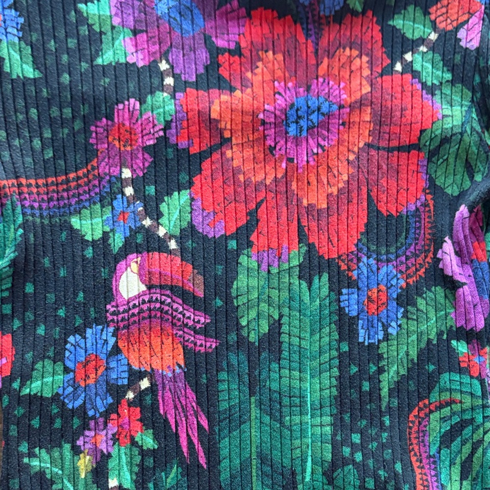 Floral Long Sleeve Bodysuit - Picture 3 of 4